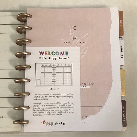 The Happy Planner Classic "God is a Promise Keeper" 18 month Faith Planner - Picture 5 of 13